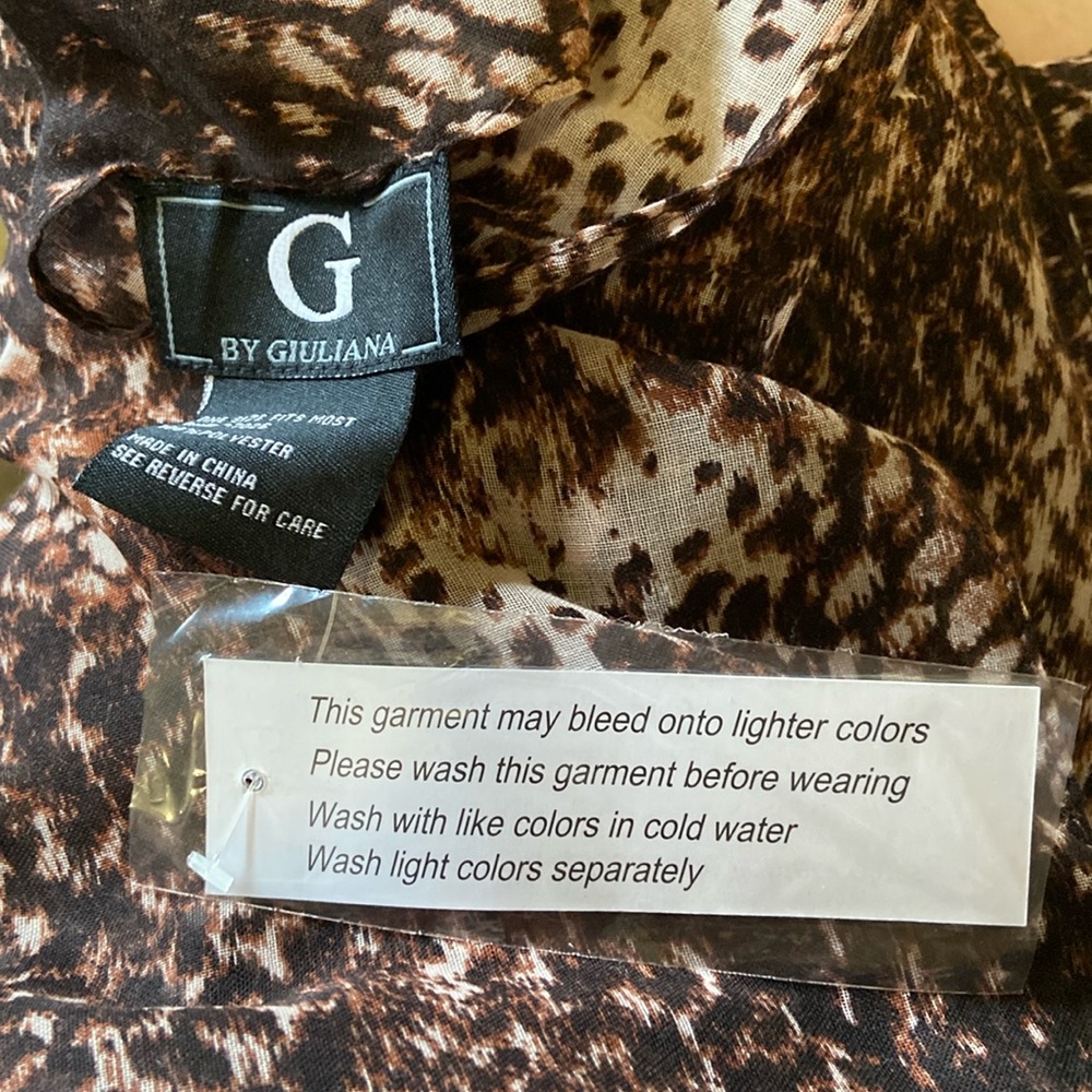 NWT Animal Print Scarf and Pareo/sarong - Picture 5 of 5